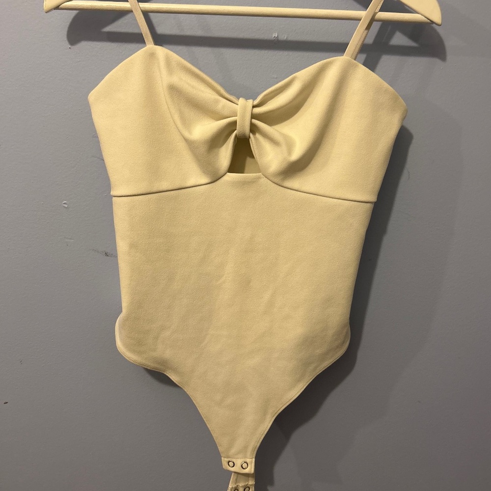White bodysuit tank